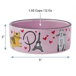Frisco Paris Non-skid Ceramic Cat Dish 9 Frisco Paris Non-skid Ceramic Cat Dish -Pet Supplies Store 256117 PT1. AC SS1800 V1616697325