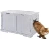 Sweet Barks Wooden Washroom Bench Cat Litter Box Enclosure 2 Sweet Barks Wooden Washroom Bench Cat Litter Box Enclosure -Pet Supplies Store 258683 MAIN. AC SS1800 V1603830391