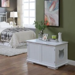 Sweet Barks Wooden Washroom Bench Cat Litter Box Enclosure 13 Sweet Barks Wooden Washroom Bench Cat Litter Box Enclosure -Pet Supplies Store 258683 PT4. AC SS1800 V1603834592