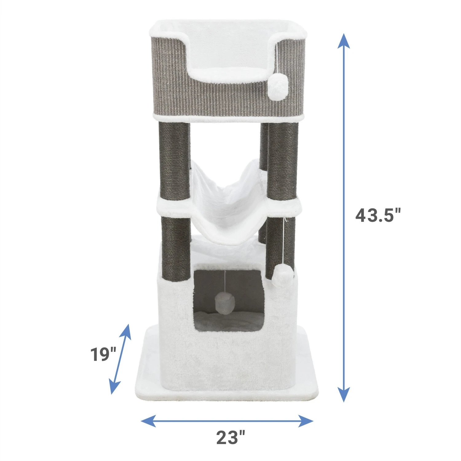 TRIXIE Lucano 43.5-in Plush Cat Tree 4 TRIXIE Lucano 43.5-in Plush Cat Tree - Image 2