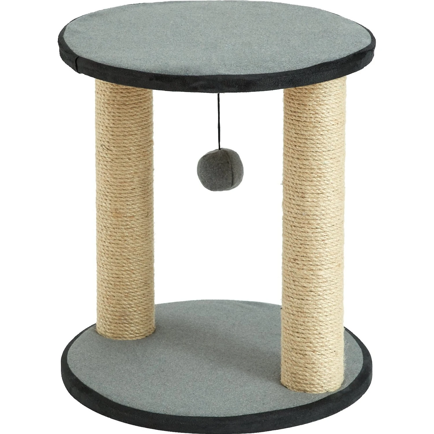 Two By Two The Cedar 16.9-in Jute Cat Scratching Post, Grey 4 Two By Two The Cedar 16.9-in Jute Cat Scratching Post, Grey - Image 2