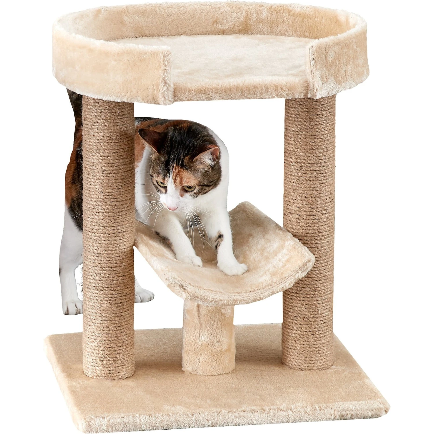 Two By Two The Laurel 21.1-in Jute Cat Scratching Post, Beige 5 Two By Two The Laurel 21.1-in Jute Cat Scratching Post, Beige - Image 3