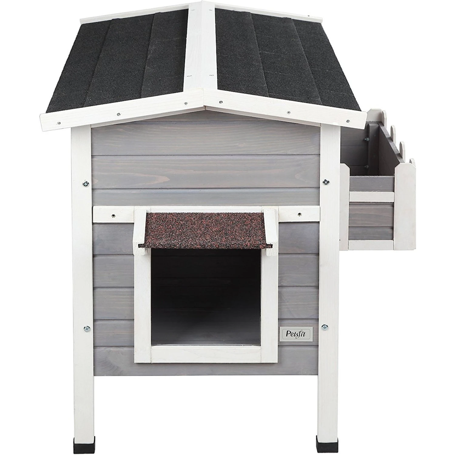 Petsfit Weatherproof Outdoor Cat House With Stairs 5 Petsfit Weatherproof Outdoor Cat House With Stairs - Image 3