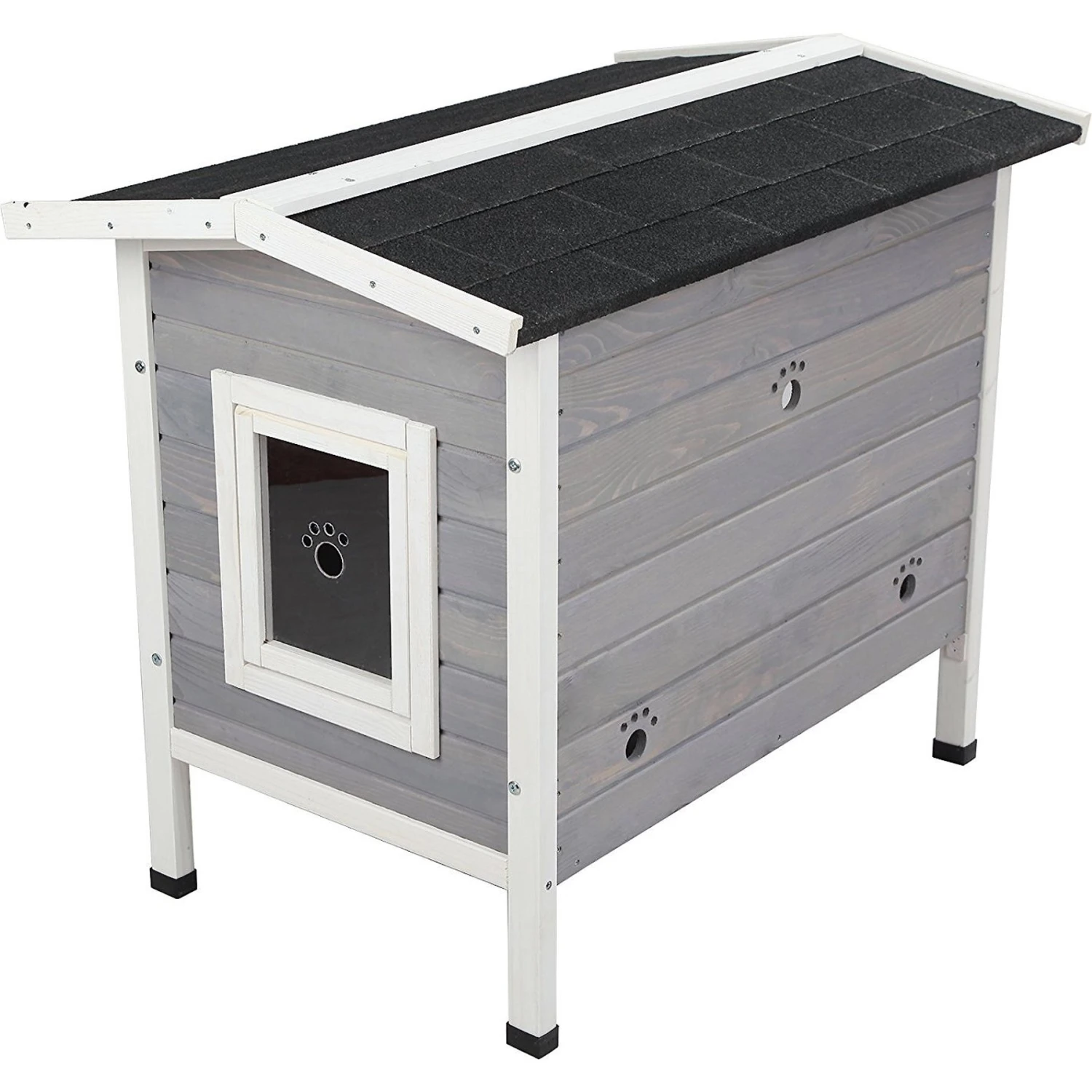 Petsfit Weatherproof Outdoor Cat House With Stairs 8 Petsfit Weatherproof Outdoor Cat House With Stairs - Image 6