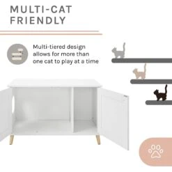 Sam's Pets Becky 24.5-in Cat Tree End Table & Litter Box Enclosure, White 13 Sam's Pets Becky 24.5-in Cat Tree End Table & Litter Box Enclosure, White -Pet Supplies Store 261880 PT3. AC SS1800 V1635094967
