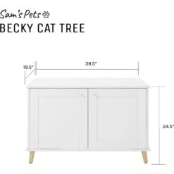 Sam's Pets Becky 24.5-in Cat Tree End Table & Litter Box Enclosure, White 17 Sam's Pets Becky 24.5-in Cat Tree End Table & Litter Box Enclosure, White -Pet Supplies Store 261880 PT8. AC SS1800 V1635094935
