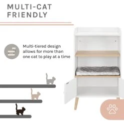 Sam's Pets Becky 39-in Single Rest Bookshelf With Drawer & Cat Tree -Pet Supplies Store 261886 PT3. AC SS1800 V1635017187