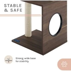 Sam's Pets Sheree 34-in Cat Tree, Dark Brown -Pet Supplies Store 261892 PT5. AC SS1800 V1635094640