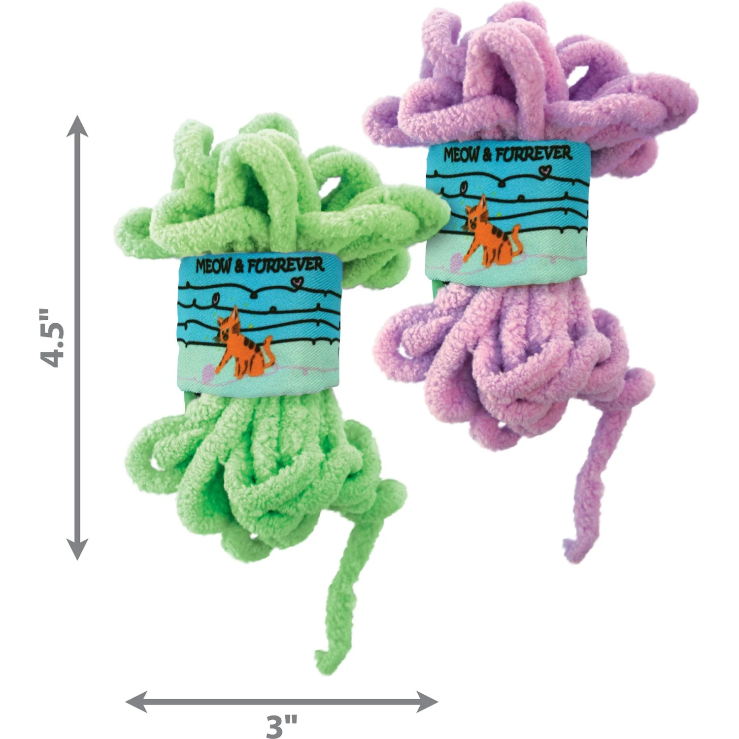 KONG Pull-A-Partz Yarnz Assorted Plush Cat Toy With Catnip 5 KONG Pull-A-Partz Yarnz Assorted Plush Cat Toy With Catnip - Image 3
