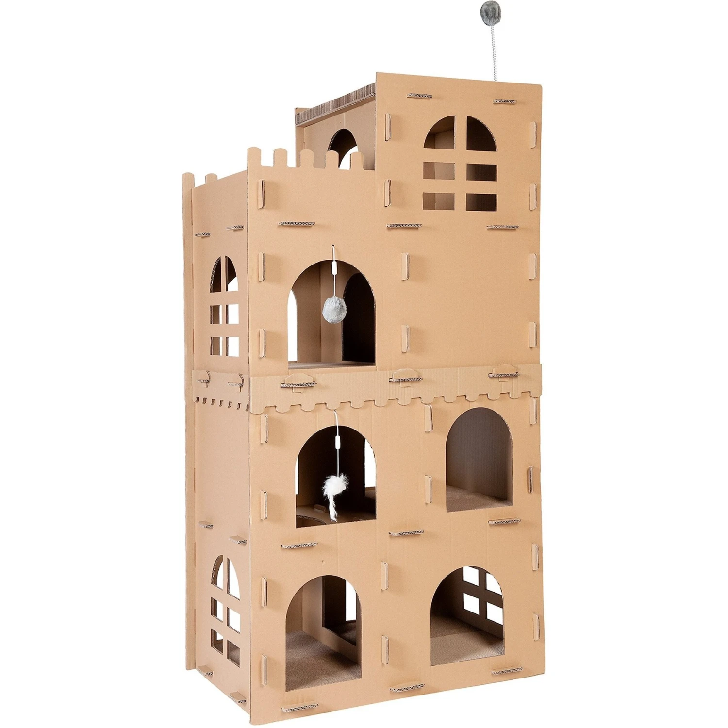 Tiger Tough Castle Playground Corrugated Cat Scratcher 4 Tiger Tough Castle Playground Corrugated Cat Scratcher - Image 2