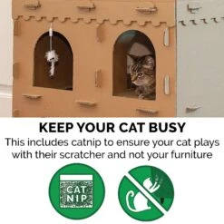 Tiger Tough Castle Playground Corrugated Cat Scratcher 15 Tiger Tough Castle Playground Corrugated Cat Scratcher -Pet Supplies Store 263118 PT5. AC SS1800 V1627005727