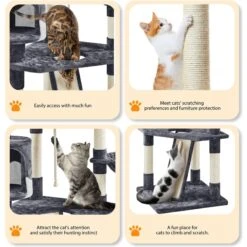 Yaheetech 79-in Plush Cat Tree & Condo, Dark Gray/White 15 Yaheetech 79-in Plush Cat Tree & Condo, Dark Gray/White -Pet Supplies Store 266560 PT5. AC SS1800 V1691161707