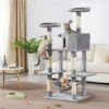Yaheetech 58-in Plush Cat Tree & Condo, Light Gray 1 Yaheetech 58-in Plush Cat Tree & Condo, Light Gray -Pet Supplies Store 266562 MAIN. AC SS1800 V1669909137