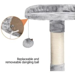 Yaheetech 58-in Plush Cat Tree & Condo, Light Gray -Pet Supplies Store 266562 PT6. AC SS1800 V1669908522