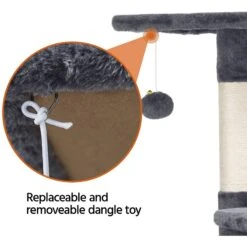 Yaheetech 47.5-in Plush Cat Tree & Condo 14 Yaheetech 47.5-in Plush Cat Tree & Condo -Pet Supplies Store 266564 PT3. AC SS1800 V1619808432