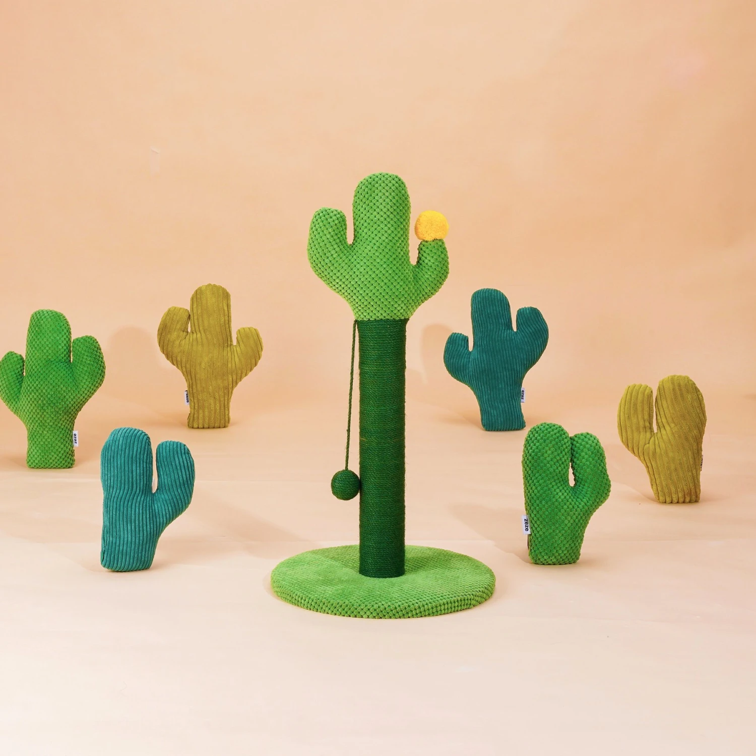 ZEZE Desert Cactus Woven Rope Cat Scratcher 10 ZEZE Desert Cactus Woven Rope Cat Scratcher - Image 8