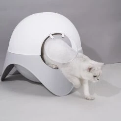 ZEZE Space Capsule Cat Litter Box 10 ZEZE Space Capsule Cat Litter Box -Pet Supplies Store 266611 PT3. AC SS1800 V1632890525
