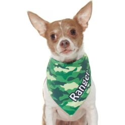 Frisco Green Camo Personalized Dog & Cat Bandana -Pet Supplies Store 267563 PT7. AC SS1800 V1623182085