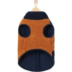 Frisco Lightweight Colorblock Dog & Cat Zippered Sherpa Fleece Vest, Blue/Brown -Pet Supplies Store 268191 PT5. AC SS1800 V1628827943