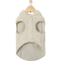Frisco Lightweight Soft Sherpa Dog & Cat Coat, Oatmeal -Pet Supplies Store 268328 PT5. AC SS1800 V1628779720