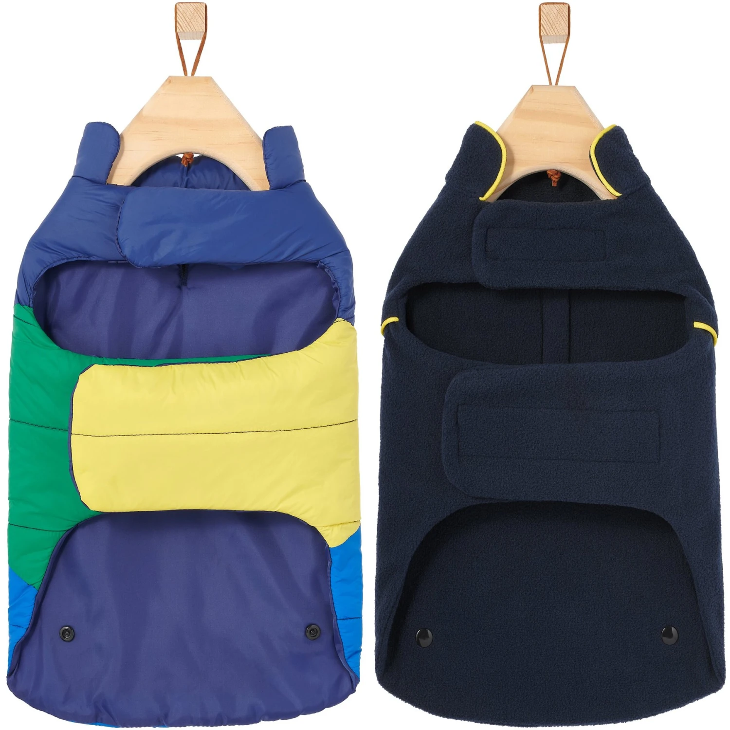 Frisco Mediumweight Colorblock 2-in-1 Dog & Cat Fleece Coat 7 Frisco Mediumweight Colorblock 2-in-1 Dog & Cat Fleece Coat - Image 5