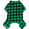 Frisco Dog & Cat Cozy Plush Fleece PJs, Green Plaid -Pet Supplies Store 268517 MAIN. AC SS1800 V1637725390