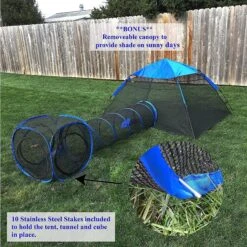 Pet Fit For Life Tent Tunnel Cube Dog & Cat Pen, Black -Pet Supplies Store 272265 PT2. AC SS1800 V1612831906
