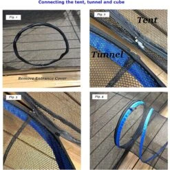 Pet Fit For Life Tent Tunnel Cube Dog & Cat Pen, Black -Pet Supplies Store 272265 PT8. AC SS1800 V1627597597