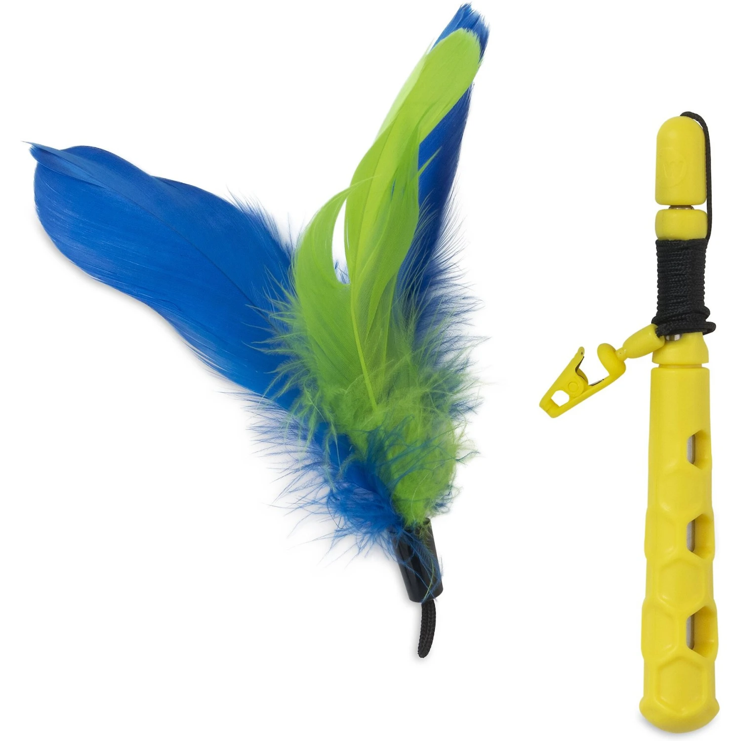 JW Pet Flutter-Ee Feathers Telescopic Wand Cat Toy 4 JW Pet Flutter-Ee Feathers Telescopic Wand Cat Toy - Image 2