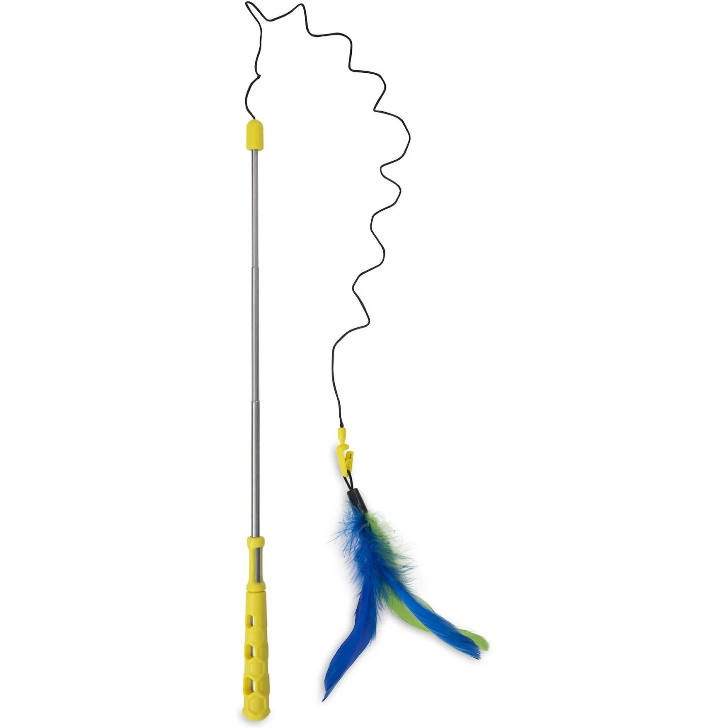 JW Pet Flutter-Ee Feathers Telescopic Wand Cat Toy 5 JW Pet Flutter-Ee Feathers Telescopic Wand Cat Toy - Image 3