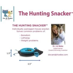 Doc & Phoebe's Cat Co. The Hunting Snacker Interactive Cat Treat Toy, Blue -Pet Supplies Store 279341 PT4. AC SS1800 V1617400313