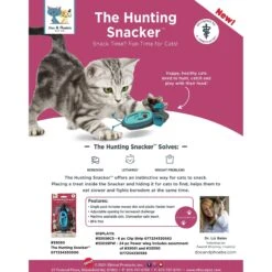 Doc & Phoebe's Cat Co. The Hunting Snacker Interactive Cat Treat Toy, Blue -Pet Supplies Store 279341 PT7. AC SS1800 V1617398567