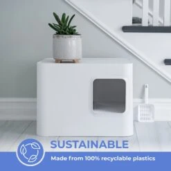 Meowy Studio Loo Enclosed Cat Litter Box Concealment 17 Meowy Studio Loo Enclosed Cat Litter Box Concealment -Pet Supplies Store 280430 PT6. AC SS1800 V1623358122