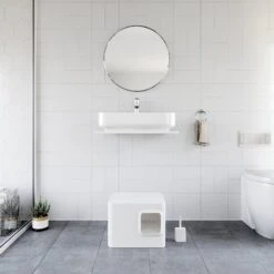 Meowy Studio Loo Enclosed Cat Litter Box Concealment 19 Meowy Studio Loo Enclosed Cat Litter Box Concealment -Pet Supplies Store 280430 PT8. AC SS1800 V1622121214