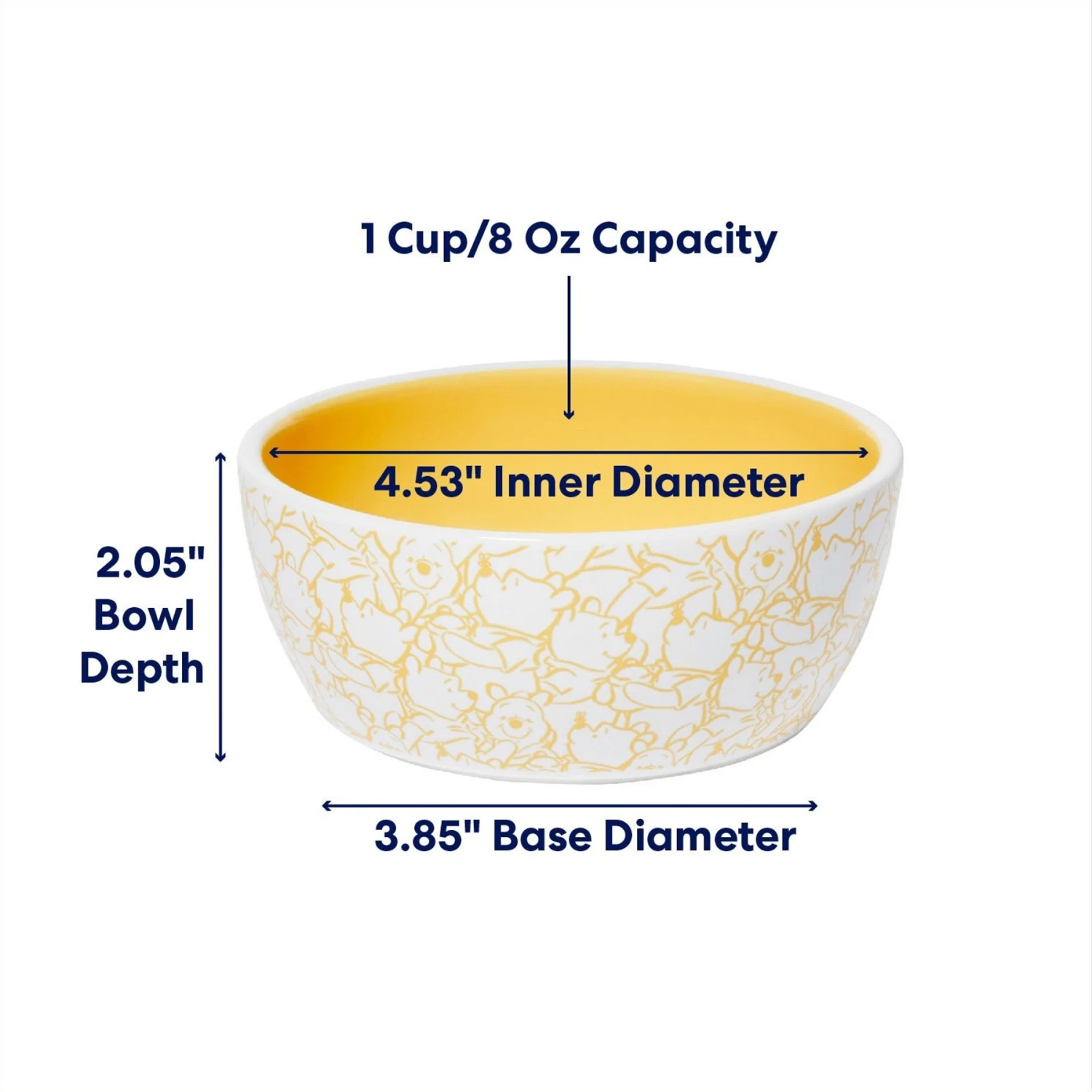 Disney Winnie The Pooh No-Skid Ceramic Cat Bowl 4 Disney Winnie The Pooh No-Skid Ceramic Cat Bowl - Image 2