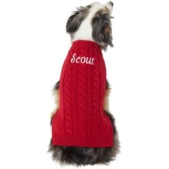 Frisco Personalized Dog & Cat Cable Knitted Sweater -Pet Supplies Store 285168 PT2. AC SS1800 V1628776600