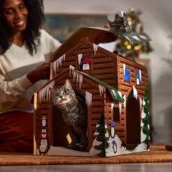 Frisco Holiday Log Cabin Cardboard Cat House 11 Frisco Holiday Log Cabin Cardboard Cat House -Pet Supplies Store 287287 PT3. AC SS1800 V1695043546