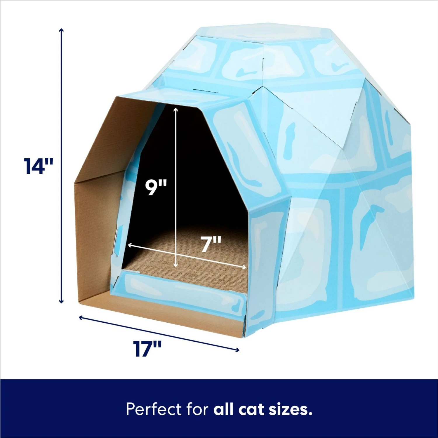 Frisco Igloo Cardboard Cat House 4 Frisco Igloo Cardboard Cat House - Image 2