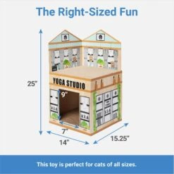Frisco Yoga Studio Cardboard Cat House, 2-Story 7 Frisco Yoga Studio Cardboard Cat House, 2-Story -Pet Supplies Store 288965 PT1. AC SS1800 V1640722819