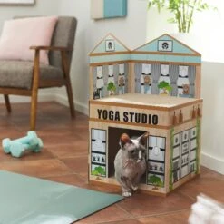 Frisco Yoga Studio Cardboard Cat House, 2-Story 9 Frisco Yoga Studio Cardboard Cat House, 2-Story -Pet Supplies Store 288965 PT3. AC SS1800 V1638292325