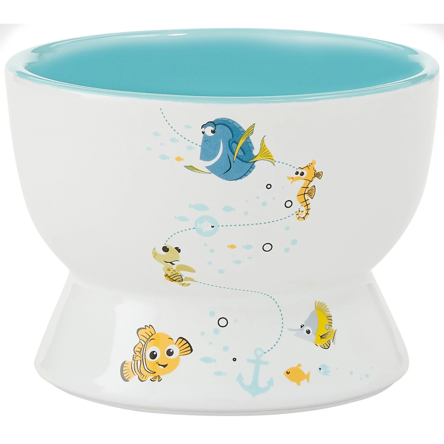 Pixar Finding Nemo Short Shape Non-Skid Elevated Ceramic Cat Bowl 3 Pixar Finding Nemo Short Shape Non-Skid Elevated Ceramic Cat Bowl