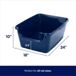 Frisco High Sided Cat Litter Box, Extra Large & World's Best Multi-Cat Unscented Clumping Corn Cat Litter -Pet Supplies Store 293046 PT2. AC SS1800 V1619998947