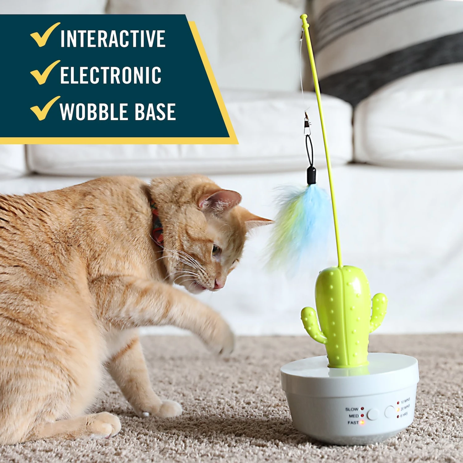 OurPets Cactus Wand Cat Toy 5 OurPets Cactus Wand Cat Toy - Image 3