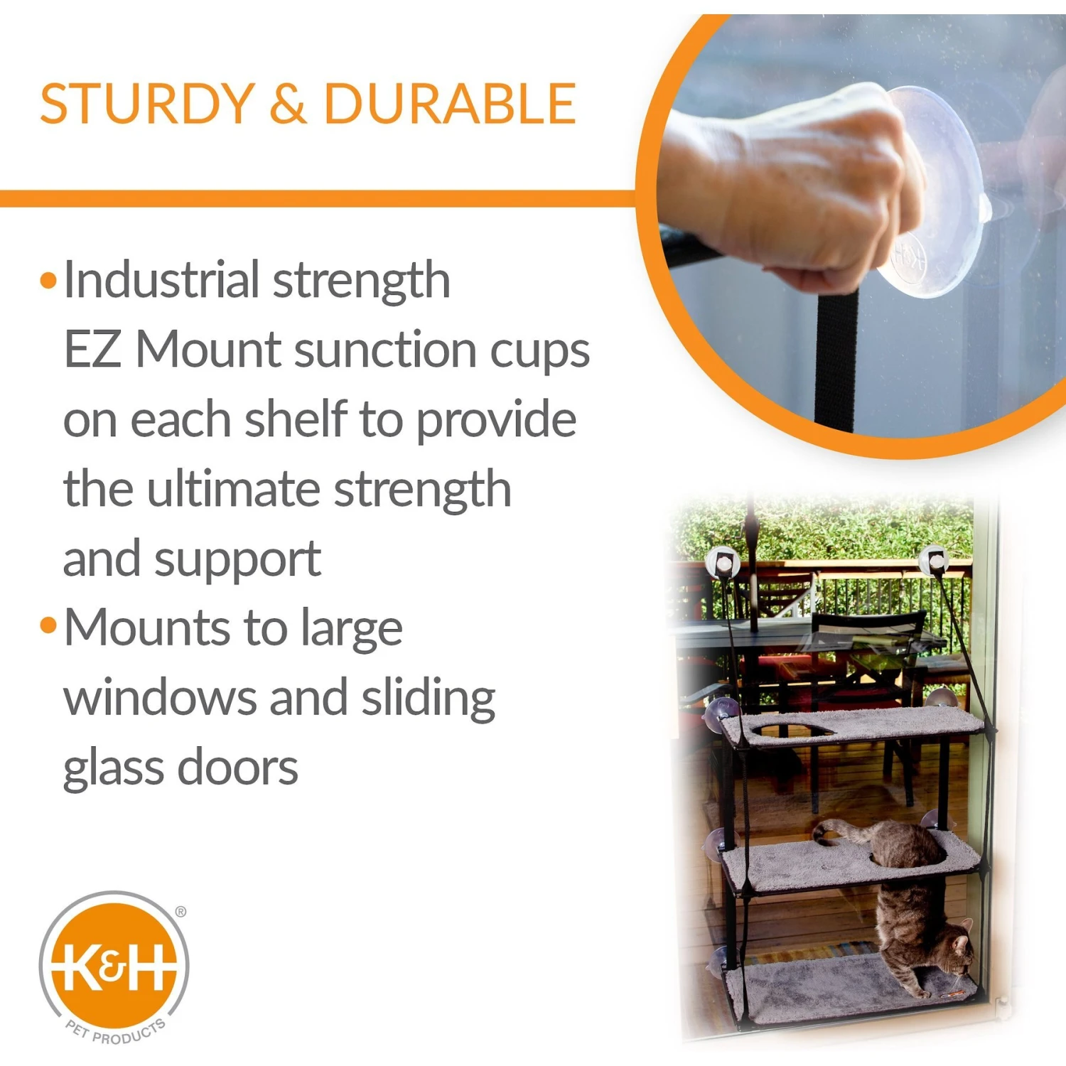 K&H Pet Products EZ Mount Triple Stack Cat Furniture 5 K&H Pet Products EZ Mount Triple Stack Cat Furniture - Image 3
