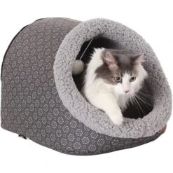 K&H Pet Products Thermo-Pet Cave Covered Cat Tunnel Bed