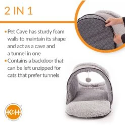 K&H Pet Products Thermo-Pet Cave Covered Cat Tunnel Bed 11 K&H Pet Products Thermo-Pet Cave Covered Cat Tunnel Bed -Pet Supplies Store 296532 PT2. AC SS1800 V1627942877