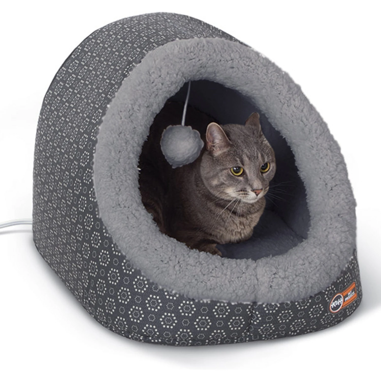 K&H Pet Products Thermo-Pet Cave Covered Indoor Heated Cat Bed & Tunnel 3 K&H Pet Products Thermo-Pet Cave Covered Indoor Heated Cat Bed & Tunnel