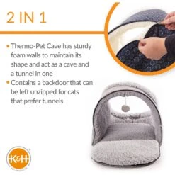 K&H Pet Products Thermo-Pet Cave Covered Indoor Heated Cat Bed & Tunnel 13 K&H Pet Products Thermo-Pet Cave Covered Indoor Heated Cat Bed & Tunnel -Pet Supplies Store 296535 PT2. AC SS1800 V1627947699