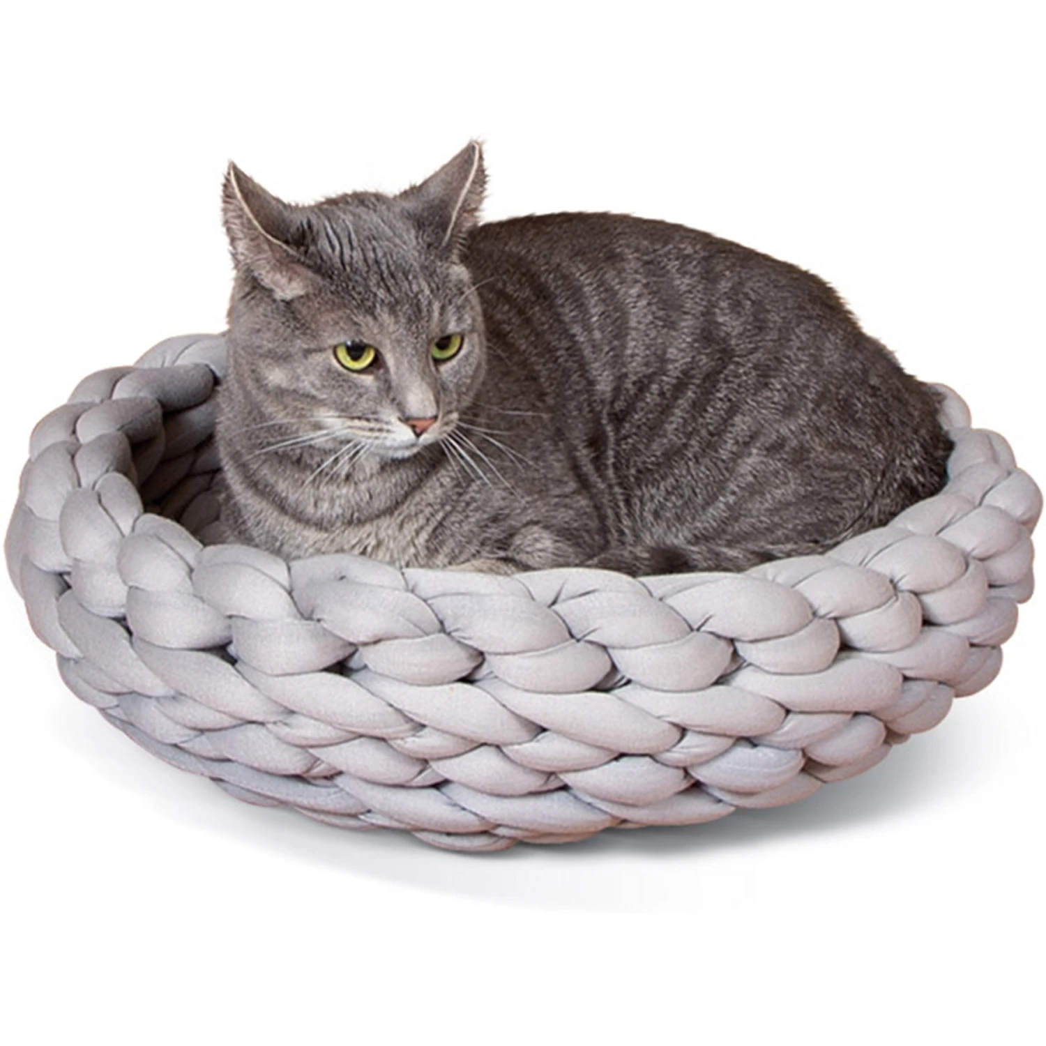 K&H Pet Products Cozy Knitted Woven Cute Cat & Kitten Bed 3 K&H Pet Products Cozy Knitted Woven Cute Cat & Kitten Bed