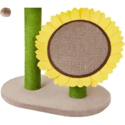 Frisco Sunflower Cat Scratching Post, Two Post With Lounger -Pet Supplies Store 296688 PT2. AC SS1800 V1632856031